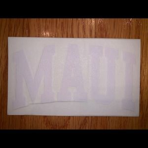 Brandy Melville White Maui Sticker